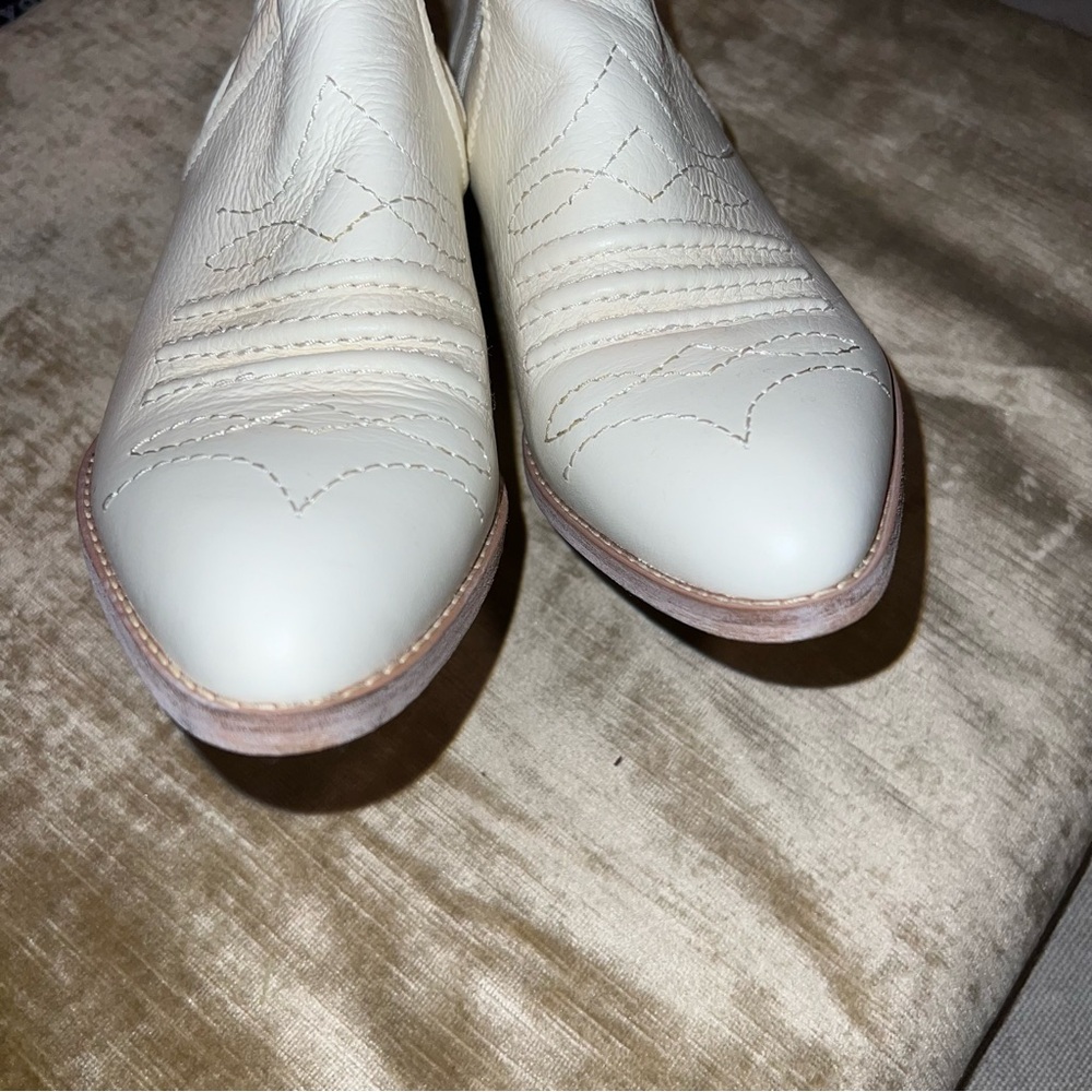 Zodiac white /cream Kelsey western boots - Picture 5 of 11